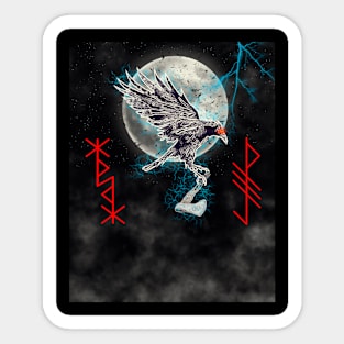 Odin’s crow Sticker